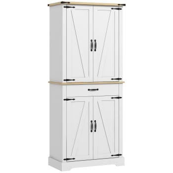 HOMCOM Buffet Salon Meuble de Rangement Style Moderne avec Placard à 2 Portes, tiroir et étagère réglable - Buffet Salle à Manger et Salon, 75,2 x 40 x 91,5 cm, Blanc HOMCOM Buffet Salon Meuble de Rangement Style Moderne avec Placard à 2 Portes, tiroir et étagère réglable - Buffet Salle à Manger et Salon, 75,2 x 40 x 91,5 cm, Blanc