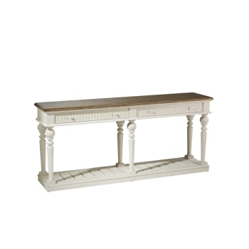 Aude - Console drapier en bois massif blanc