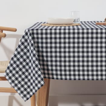 Meiosuns Tovaglie Tovaglia di Porcellana Blu e Bianca Impermeabile Pulisci Tovagliette di Lino in Cotone per Cucina/Pranzo/Feste/Picnic Biancheria da Tavola (Blu e bianco, 130×180cm