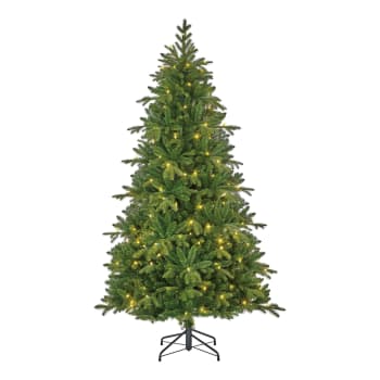 Black Box Trees Albero Di Natale Artificiale Cottage – H215 X Ø157 Cm, Verde, 3321 Rami, Aghi In PE E PVC, Struttura A Cerniera