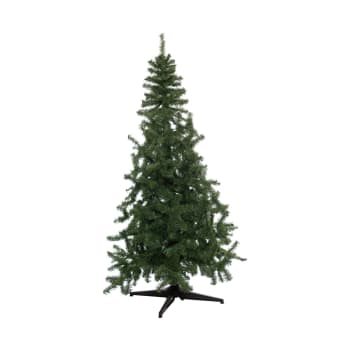 HOMCOM Albero Di Natale Artificiale 180cm Con Pigne: Realistico, 450 Rami In PVC Ignifugo, Base In Metallo