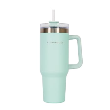 Tasse Isotherme 1,2L Acier Inoxydable – Multicolore Avec Couvercle Et Paille – Neuf