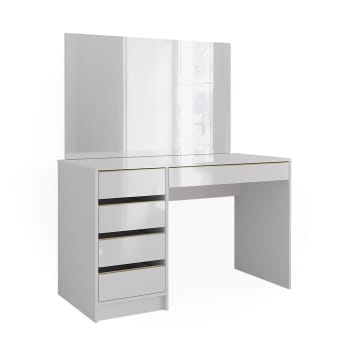 Vicco Coiffeuse Sherry, Blanc, 90cm avec miroir | Leroy Merlin