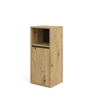 Meuble De Salle De Bain Avec 3 Tiroirs En Bois Et Plastique Blanc Lingbo M21107759