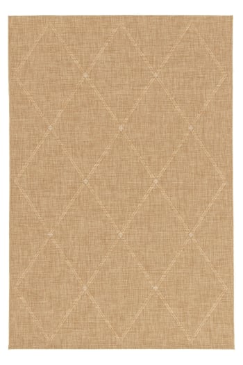 Tapis design aspect jute intérieur extérieur beige 120 x 170 Noosa ...