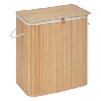 Panier à linge 65L bois noir 5five