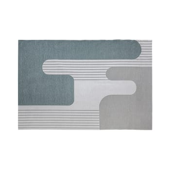 Tappeto in poliestere di nuances de gris  dimensioni 300x200x1 cm