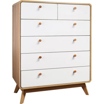 Cassettiera Cassie 3 Cassetti - Bianco 60cm Made In Italy