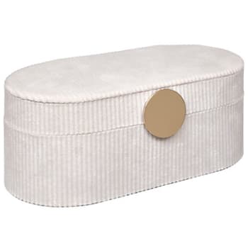 Boîte à Bijoux Voyage En Velours Avec Initiale S – 16x11x5 Cm, Avec Miroir, Double Couche, Rangement Organisé - 5