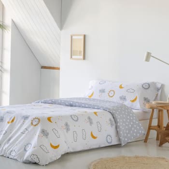 Saco Cremallera Cama 90 Saco Nórdico Infantil Little Star Azul