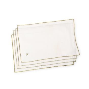 Tovagliette Americane Ovali Marrakesh - Verde Kiwi - Set Da 4 Pezzi 29x44 Cm