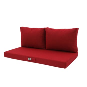 Set Di 2 Cuscini Per Panca Da Giardino Outsunny - Grigio, Imbottitura 5 Cm, Cordini Di Fissaggio