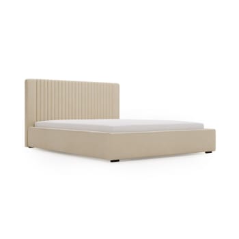 Polsterbett Mit Bettkasten Und Lattenrost 160x200 Split Creme