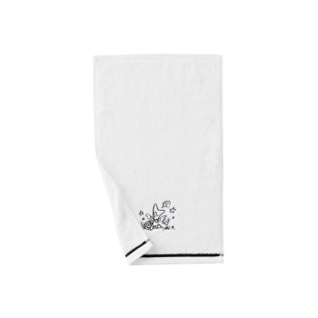 Lot De 2 Petites Serviettes 50 X 30 Cm Couleur Ivoire