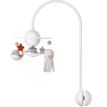 Support Mobile Bébé En Bois Réglable - Pour Lit, Table à Langer - Accroche Jouets, Carillons