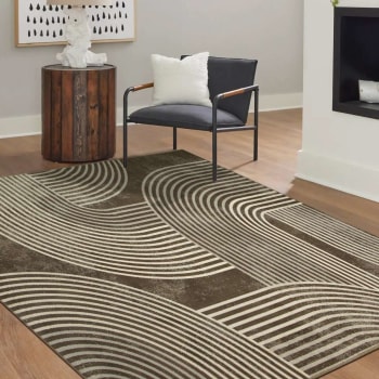 Moderner Geometrischer Teppich 200x300 Cm – Weich, Langlebig Aus Polyester, Perfekt Für Wohnzimmer