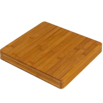 3 Planches à Découper Bambou Épaisses - 33x22cm, 28x22cm, 22x15cm - Anti-Bactériennes