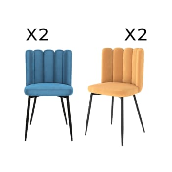2x Design Retrò Cucina Sala Da Pranzo Sedie Braccioli Tessuto Grigio Chiaro Gambe In Metallo Aspetto Legno 040000365 53091115