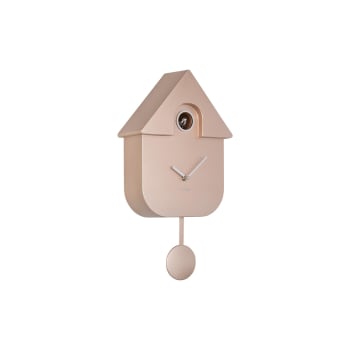 Horloge - Pendule de cheminée - Rose néon - 36x8,5x20 cm