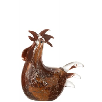 QFkris - Statuetta In Vetro Soffiato A Mano A Forma Di Uccello Fermacarte In Cristallo Regalo Di Natale Compleanno Decorazione Per La Tavola~p109786837