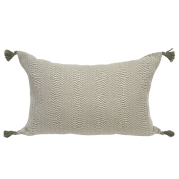 Federa Cuscino 20x60 Cm In Cotone Popeline Bianco Con Chiusura A Stringa - Sfoderabile E Lavabile - 6