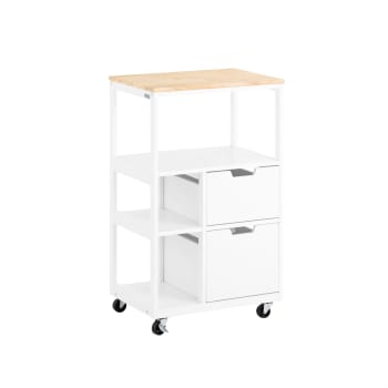 Carrello da cucina bianco in mdf | Maisons du Monde
