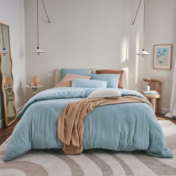 Housse de couette unie en coton, Made in France, LES UNIS | Leroy Merlin