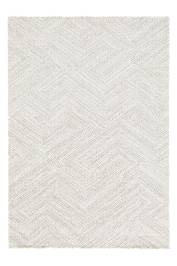 Byron - Tappeto ultra morbido in fibre riciclate grigio 160 x 230  cm