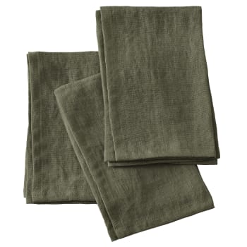 6 Serviettes De Table Coton 42x42cm - Avec Franges