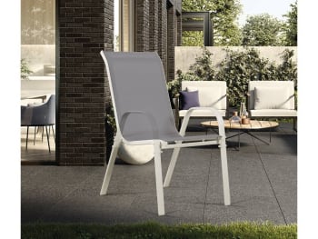 Lot De 4 Chaises Maya Empilables - Résistantes Aux Intempéries, Charge 130 Kg, Couleur Bleu Clair - Pour Jardin, Terrasse, Intérieur