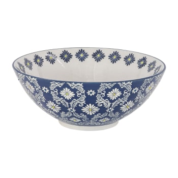 Saladier   23 cm bleu en grès