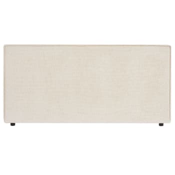 IDIMEX Tête De Lit Riven 140, Rembourrée, Fixation Murale, Design Arrondi Moderne, Pour Lit 140 Cm Ou Moins, Noir