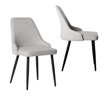 Vivo Technologies Sedia Da Campeggio Pieghevole – Set Di 2, Grigia, In Poliestere 600D E Acciaio – Con Portabicchiere, Tasca, Schienale Alto, Fino A 120kg