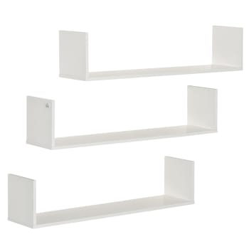 Scaffale sospeso effetto legno naturale | Mensola Rustica Design Unico