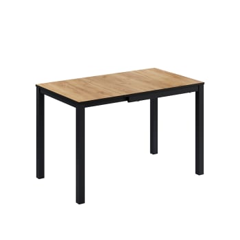 Bureau 1 porte coloris noisette et rotin tressé