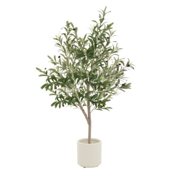 Albero artificiale di mogano KLEANA, tronchi artificiali, verde, 180 cm