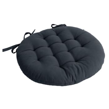 Lot De 6 Galettes Piquées, Carré 38x38cm, Noir, Avec Nouettes, 100% Coton, Collection Panama Cmadeco 92485572 Lot De 6 Galettes Piquées, Carré 38x38cm, Noir, Avec Nouettes, 100% Coton, Collection Panama Cmadeco 92485572