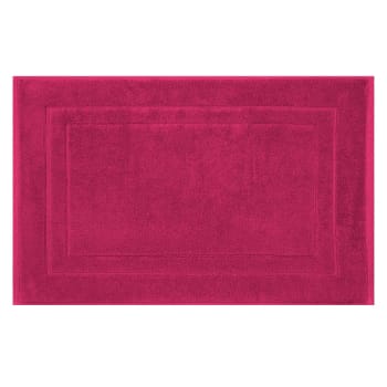 Tapis 100% Coton Thedecofactory - Rouge - Dimensions 50x80 Cm - Fin Et Doux - Pour Toutes Les Pièces