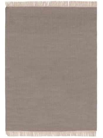 Liv - Tapis de laine gris clair 170x240