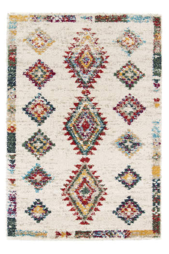 Sirocco - Tapis shaggy design doux et volumineux de style ethnique 120 x 170