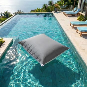 Housse De Remplacement Pour Pouf Flottant Mesh3D – Taille 100x130 Cm, Couleur Sable, Polyester Lavable, Fabriqué En France - 6