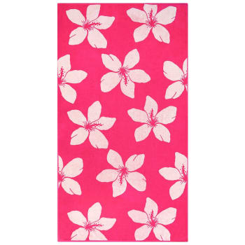 NARAMAKI® Telo Mare 90x170cm in Fouta Rosa con Frange 100% cotone