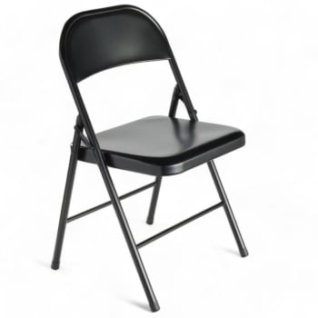 Chaise Pliante En Bois Blanc Penelope - Design Classique - Dimensions 42.5x47.5x79 Cm