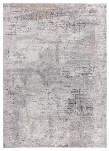 Kivet - Tappeto in rilievo shaggy astratto grigio 160x230 cm