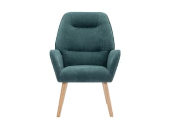 Osimo - Fauteuil droit  bleu canard