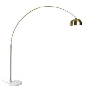 Qazqa xxl - Lampada da terra Moderno - 1 luce - L 2050 mm - Acciaio - Moderno - Soggiorno I Camera da letto