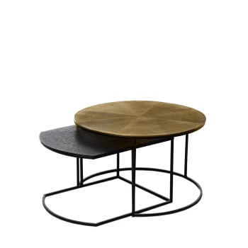 Tavolino Da Salotto In Vetro Temperato - Quadrato 50x40x56 Cm, Con Ripiani, Moderno E Minimalista - Foto 9