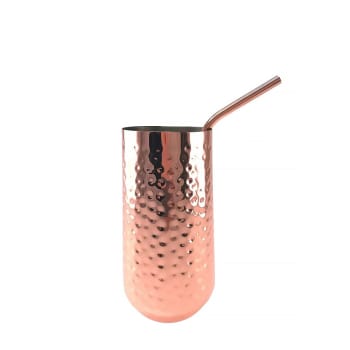 ont-Clair Bicchiere da viaggio con cannuccia e coperchio, tazza da