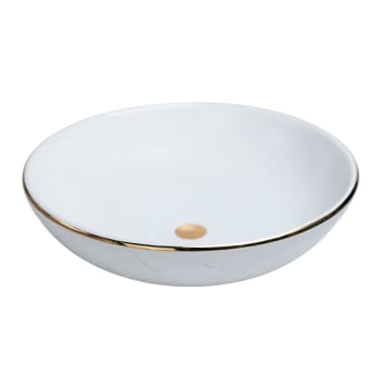 Lot Bols Cadeau Saladiers Porcelaine Wilmax Lot 6 - Motif Doré 12cm 380ml Lavage Main Ramequin Verre