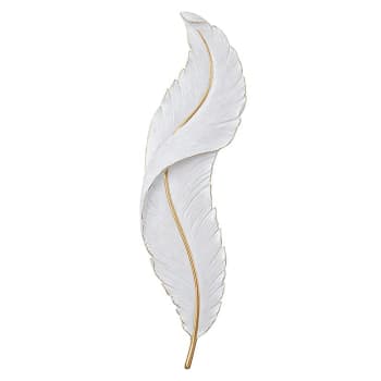 Applique LED A Forma Di Piuma 12W | 3 Colori Bianco Caldo Naturale Freddo 6500K/4000K/3000K | 960 Lumen 180° Bianco-Oro